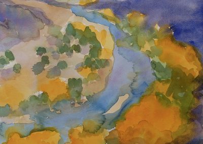 Watercolor Wandering painting 2020 56 by New Mexico artist Dawn Chandler