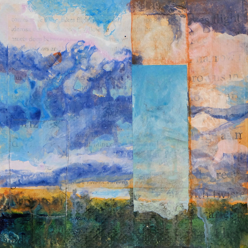 New Mexico Sky Musing Number 2 by Santa Fe artist Dawn Chandler.