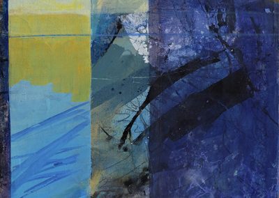 Arctic Dreams, 1, mixed media on canvas, contemporary abstract landscape by New Mexico painter Dawn Chandler
