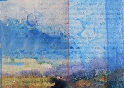New Mexico Sky Musing, VI, mixed media on canvas, contemporary abstract landscape by New Mexico painter Dawn Chandler