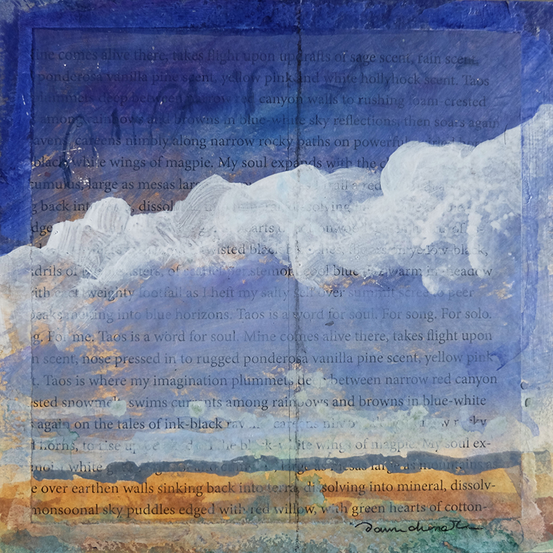 New Mexico Sky Musing Number 3 by Santa Fe artist Dawn Chandler.