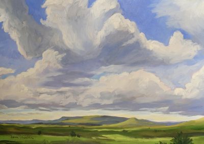 new mexico take me away, new mexico landscape painting in oil by artist dawn chandler