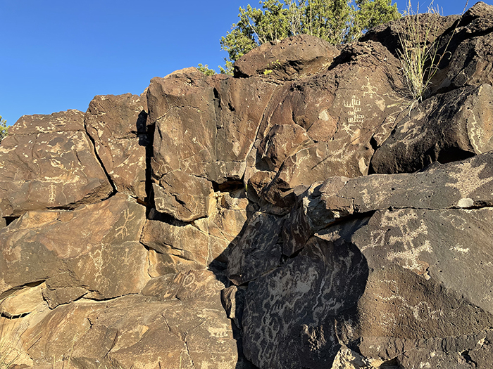 Still more petroglyphs at Cieneguilla in the Caja del Rio, New Mexico. Photo by artist Dawn Chandler.